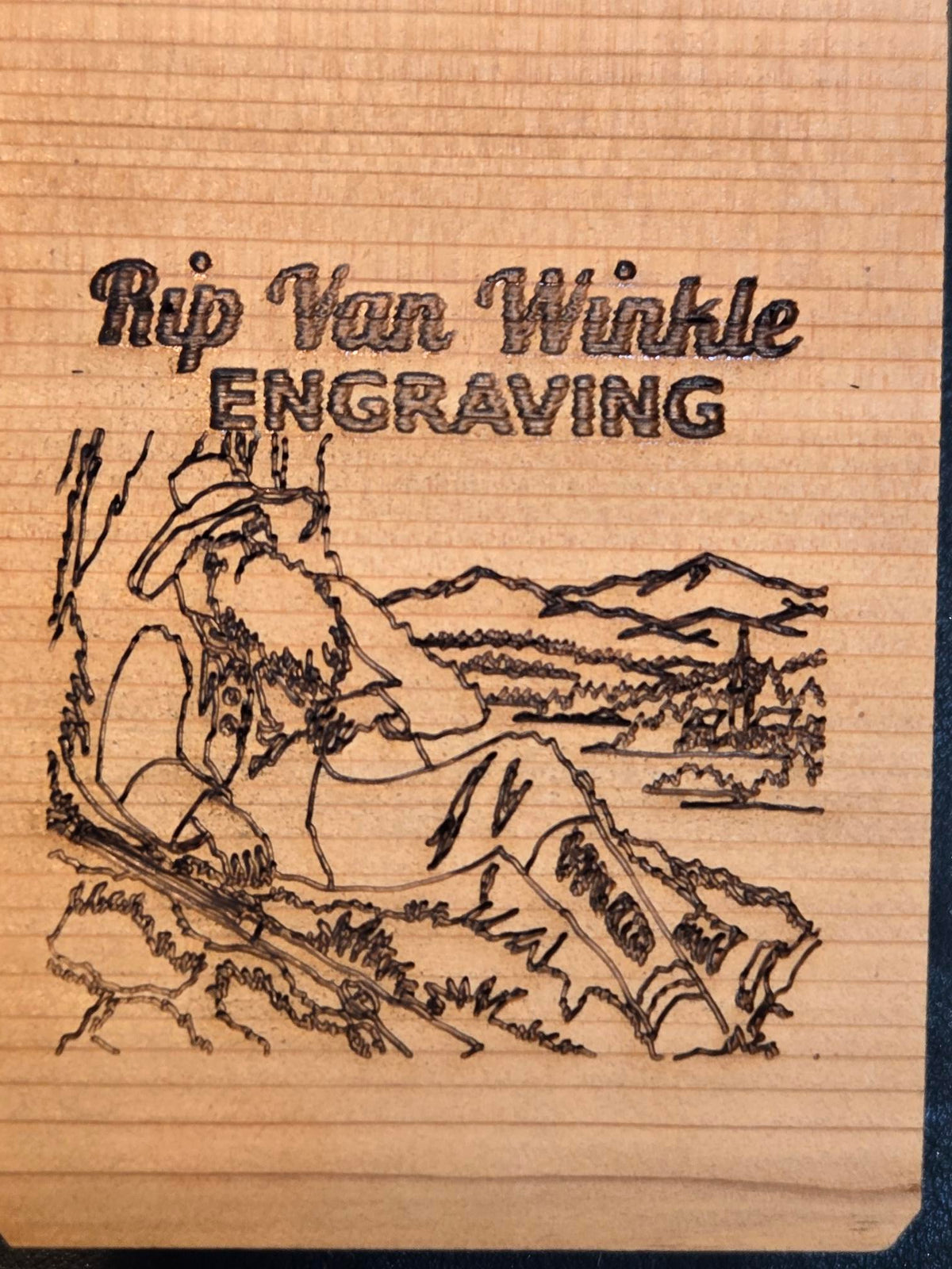 Rip Van Winkle Engraving
